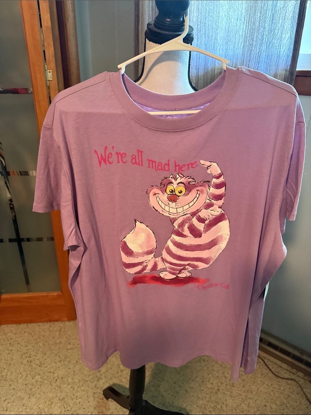 Cheshire Cat Graphic Tee - Purple